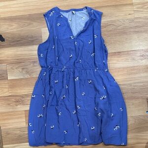 Old Navy Royal Blue Floral Dress